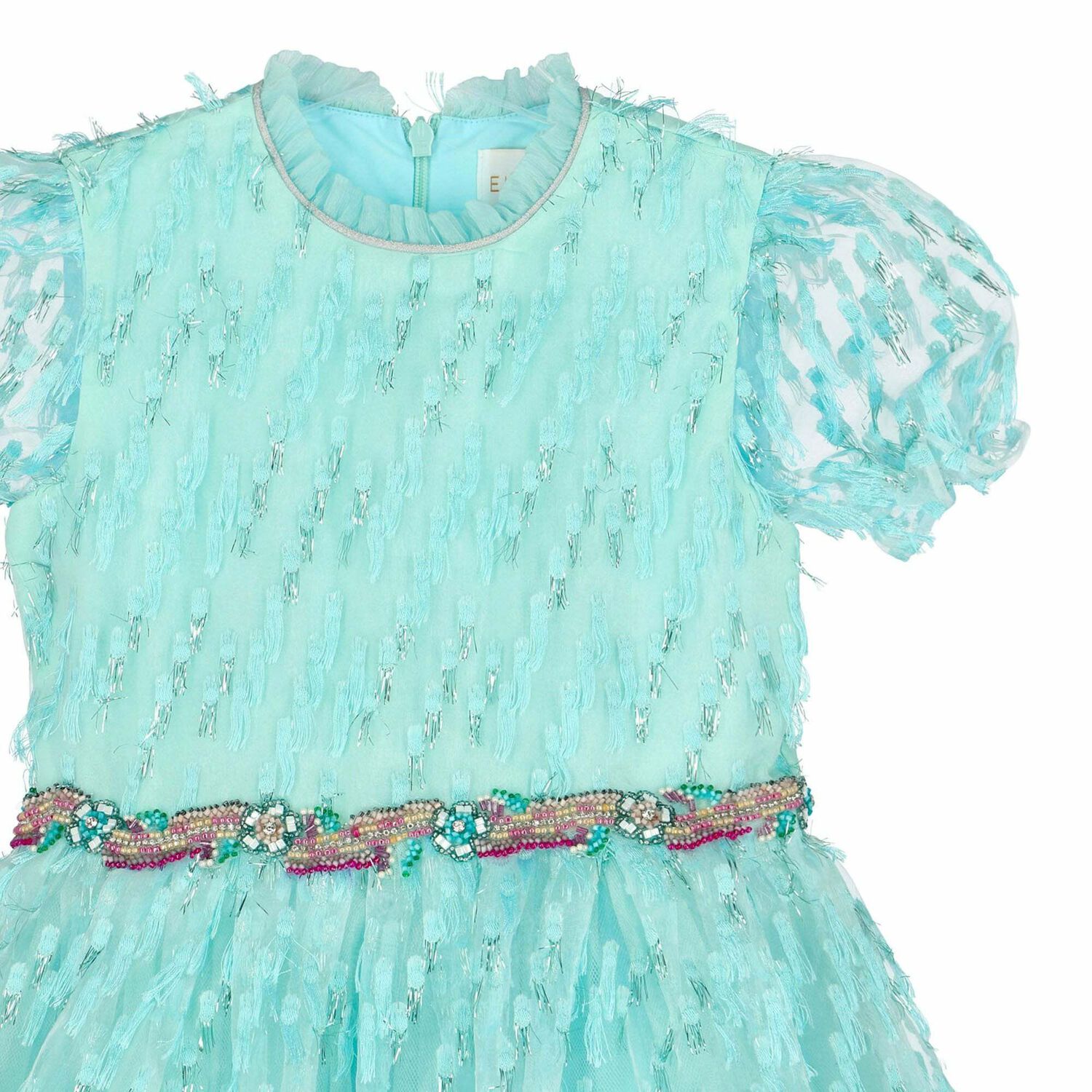 Girls Blue Special Occasion Dress, 1, hi-res
