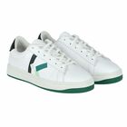 White Leather Logo Trainers, 1, hi-res