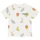 Younger Boys Ivory, Green & Yellow Shorts Set, 3, hi-res