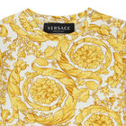 Younger Boys Ivory & Gold Barocco T-Shirt, 1, hi-res