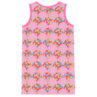 Girls Pink Dots Dress, 1, hi-res