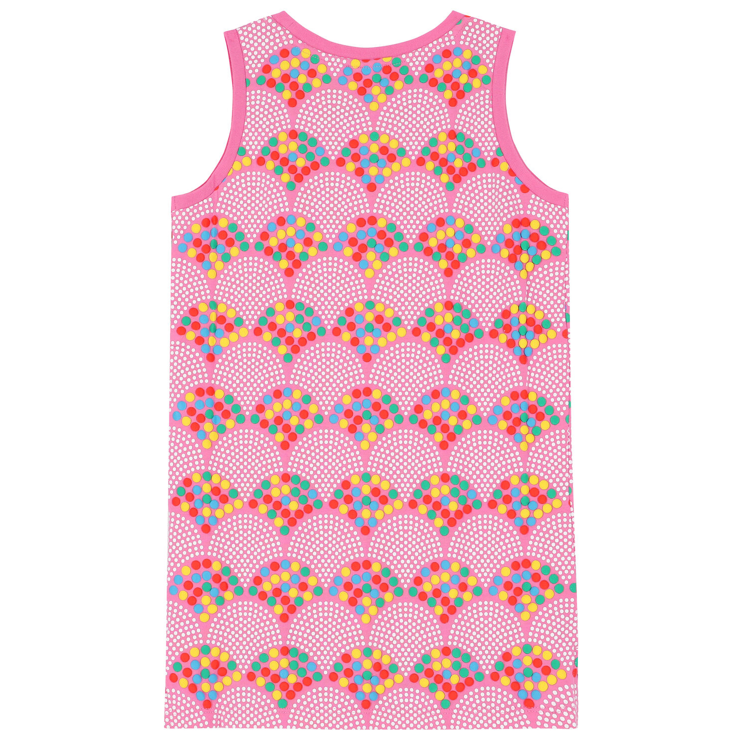 Girls Pink Dots Dress, 1, hi-res