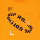 Boys Orange Print Shorts Set, 3, hi-res