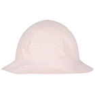 Baby Girls Pink Logo Reversible Hat, 1, hi-res