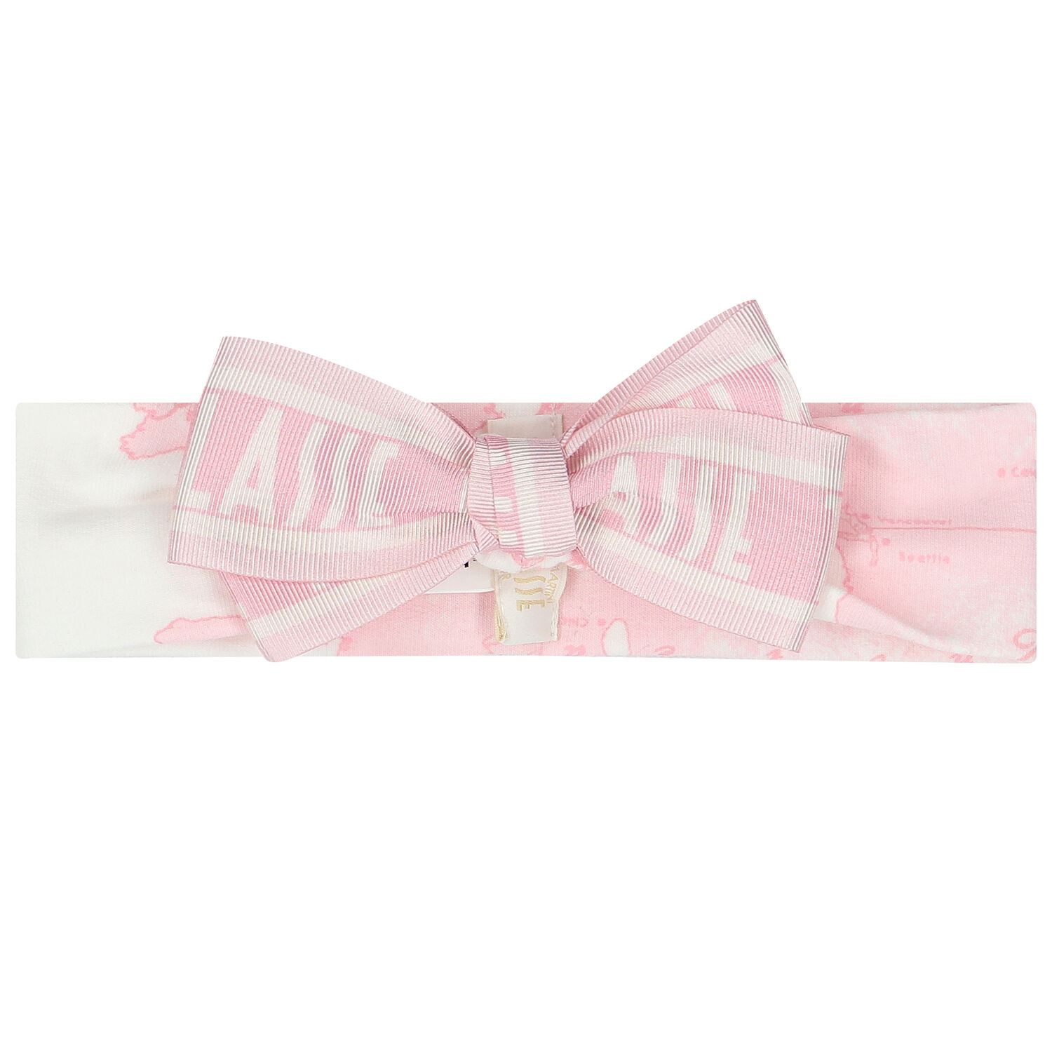 Baby Girls Pink Geo Map Headband, 1, hi-res