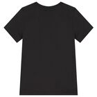 Boys Black Logo T-Shirt, 1, hi-res