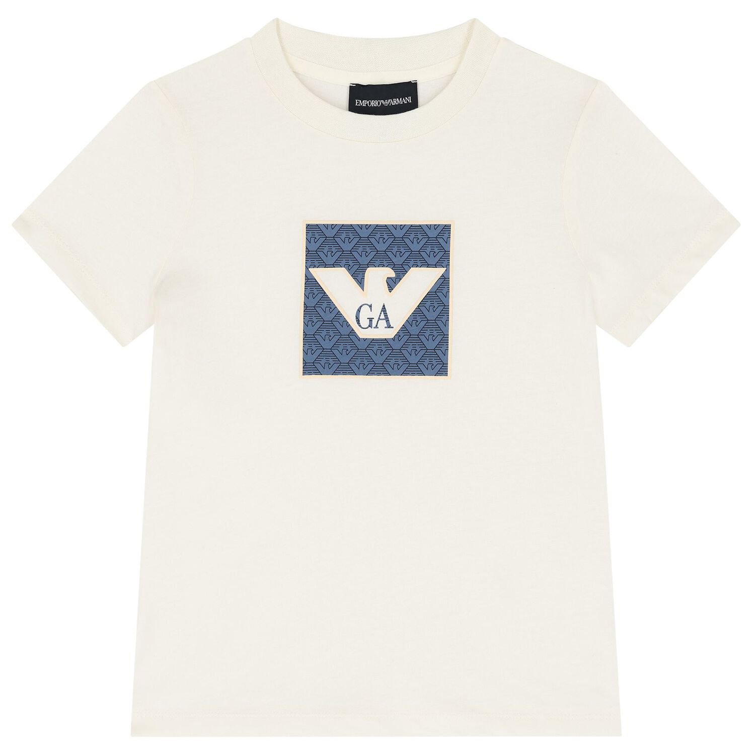 Boys Navy Blue, Ivory & Beige T-Shirts (3 Pack), 1, hi-res