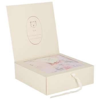 Baby Girls Pink Floral Babygrow Gift Set