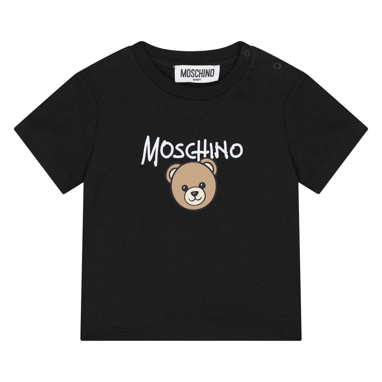 Younger Black Teddy Bear Logo T-Shirt, 5, hi-res