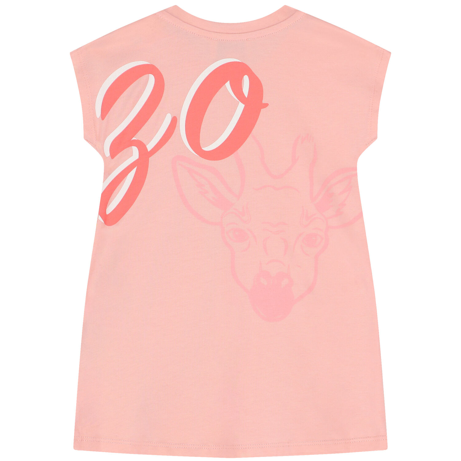 Younger Girls Pink Logo Dress, 1, hi-res
