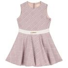 Girls Pink Logo Dress, 2, hi-res