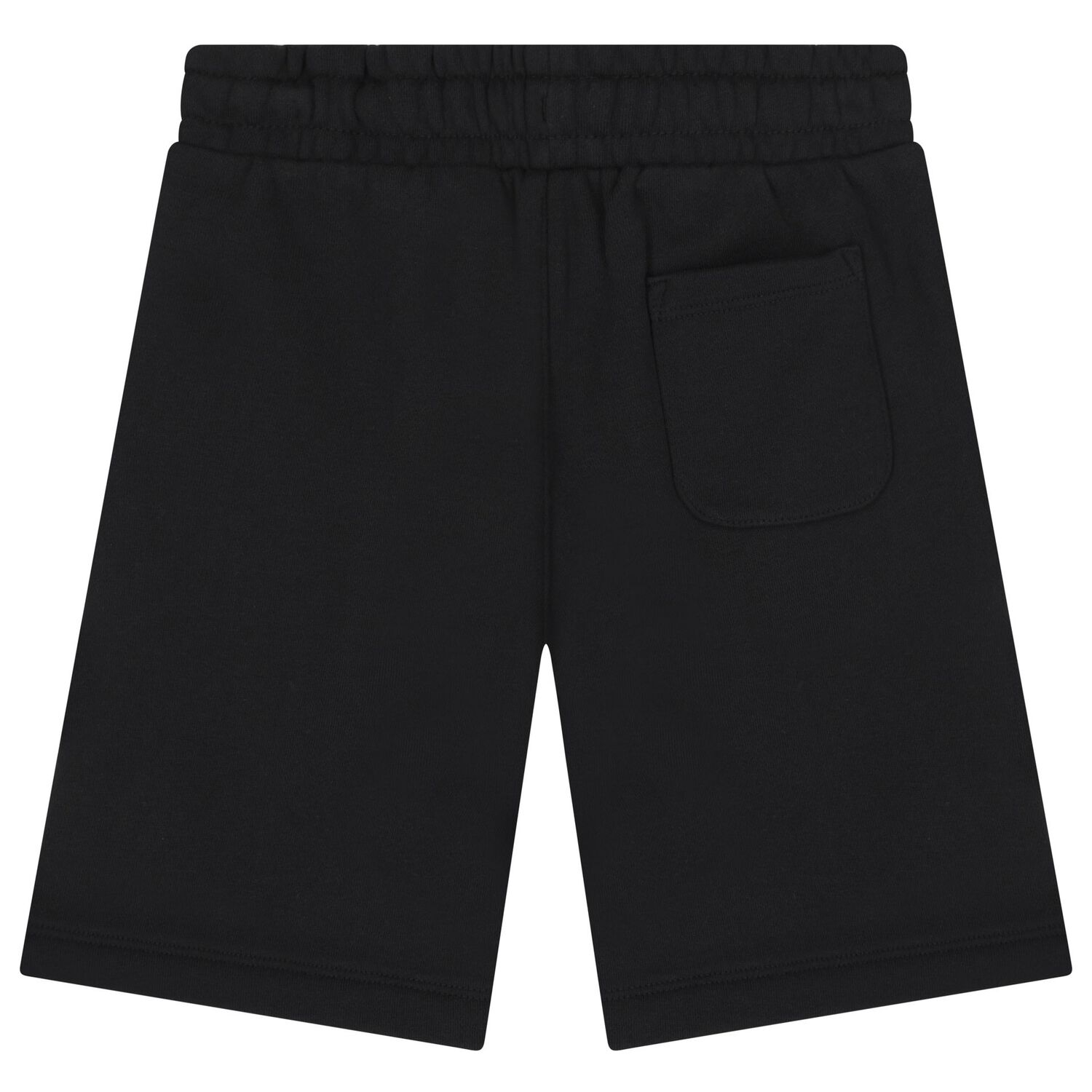 Boys Black Teddy Bear Logo Shorts, 5, hi-res