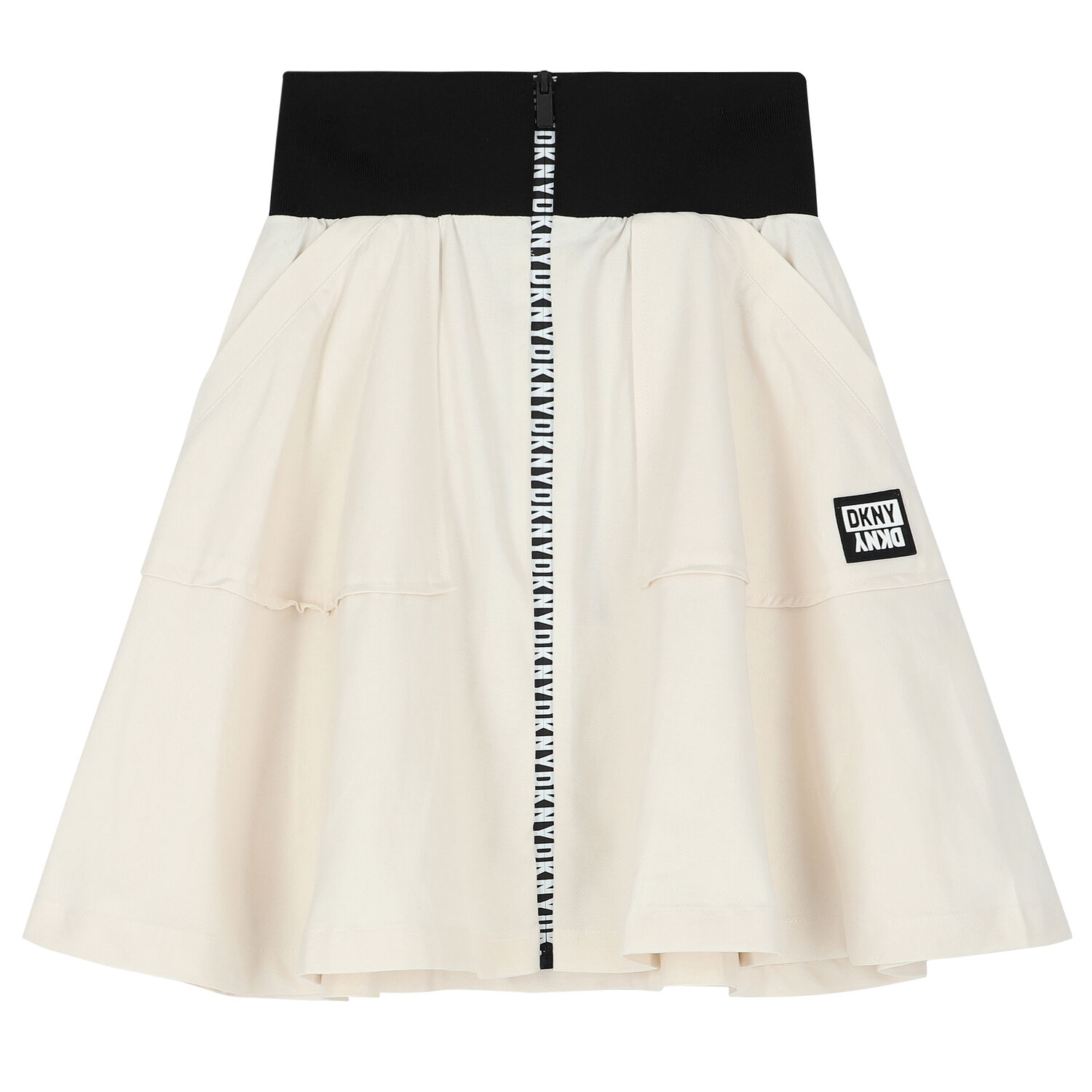 Girls Ivory Logo Skirt, 1, hi-res