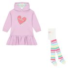 Girls Purple Heart Dress, 1, hi-res