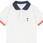 Boys White Polo Shirt, 1, hi-res