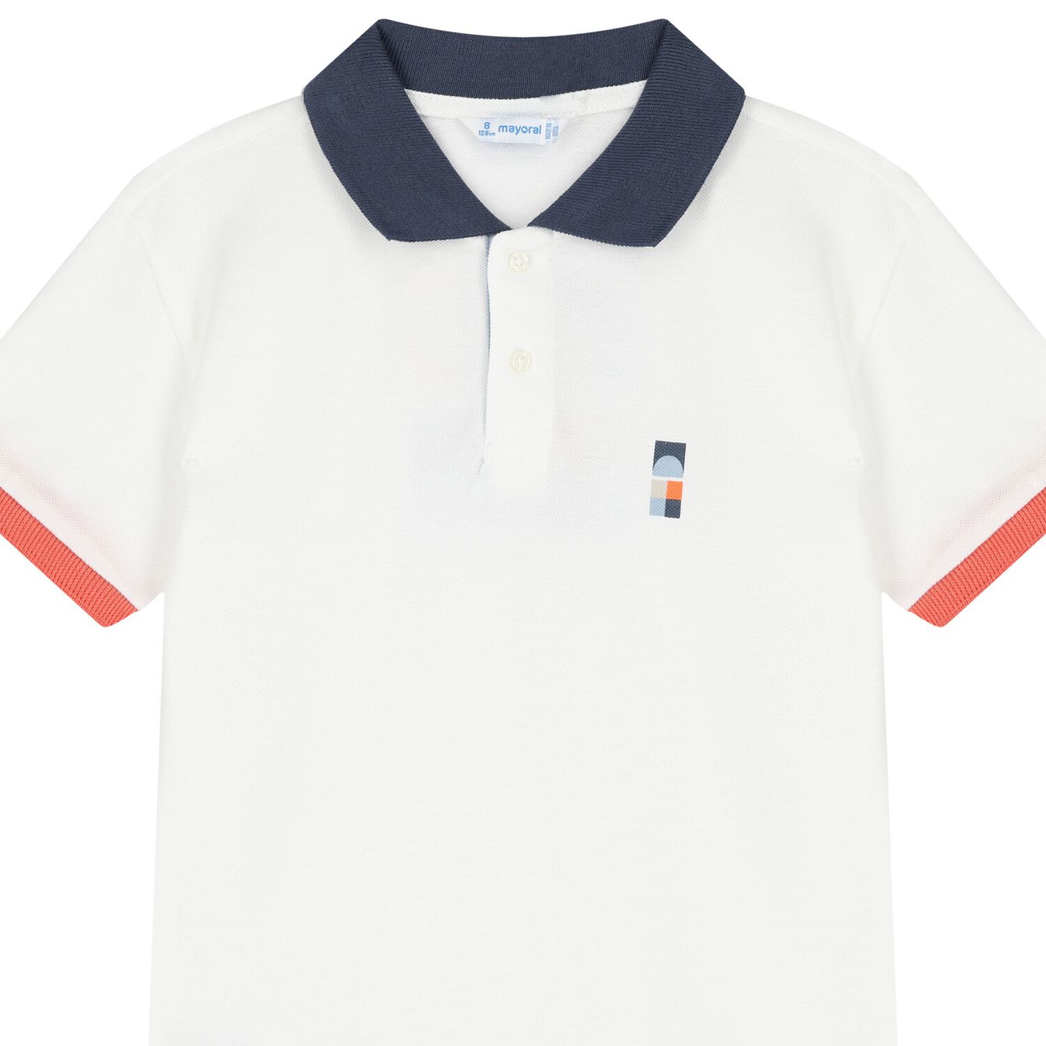 Boys White Polo Shirt, 1, hi-res