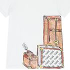 Boys White Suitcase T-Shirt, 1, hi-res