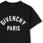 Boys Black Logo T-Shirt, 1, hi-res