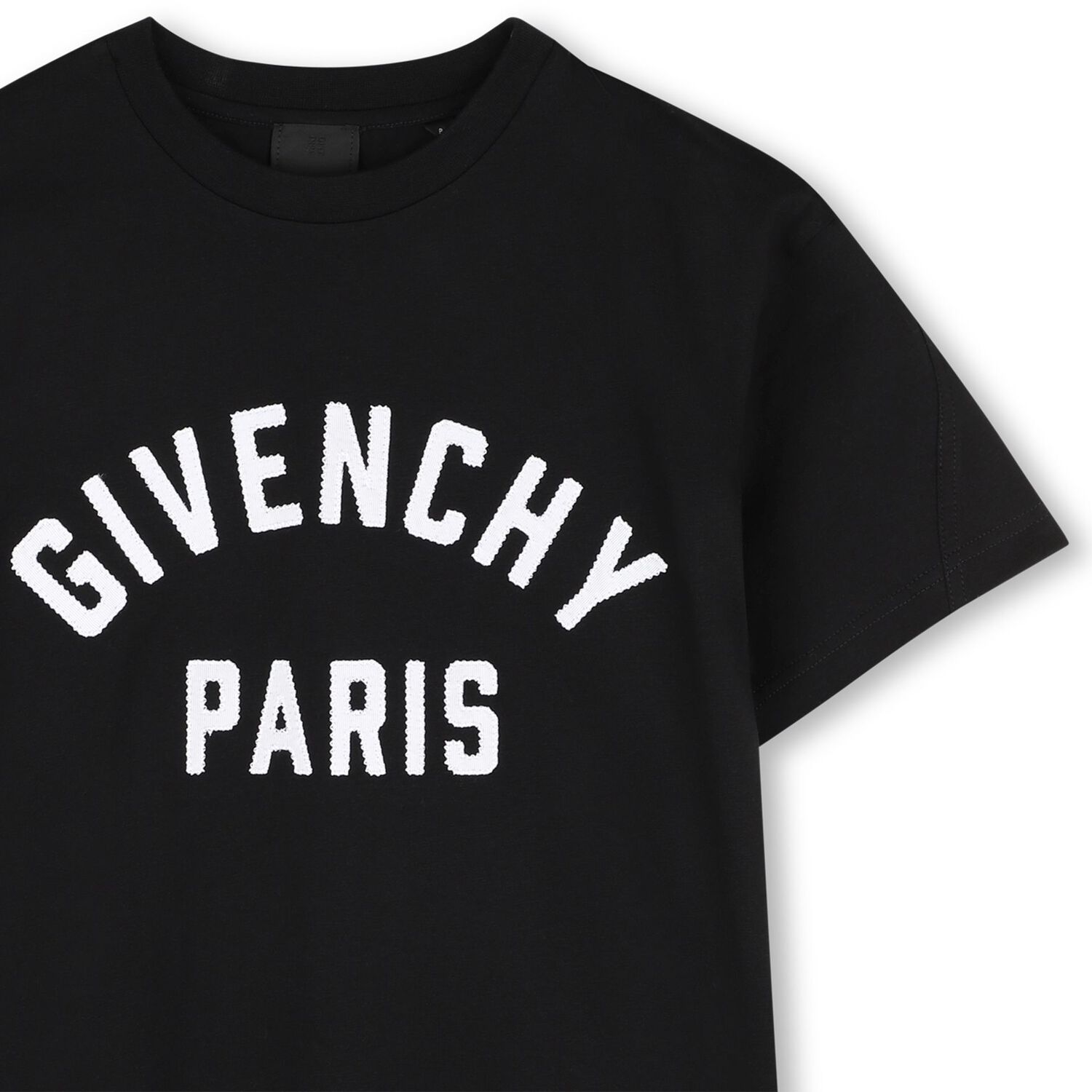 Boys Black Logo T-Shirt, 1, hi-res