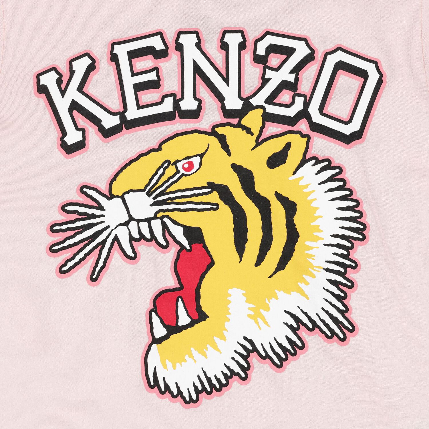 Girls Pink Tiger Logo T-Shirt, 1, hi-res image number null