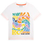 Boys White Logo T-Shirt, 1, hi-res