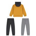 Boys Yellow & Grey Tracksuit Set (3 Piece), 1, hi-res