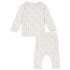 Baby Girls Ivory Floral Pyjamas, 1, hi-res