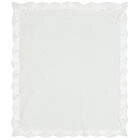 White Knitted Baby Shawl, 1, hi-res