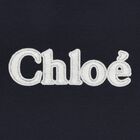 Girls Navy Blue Logo T-Shirt, 2, hi-res