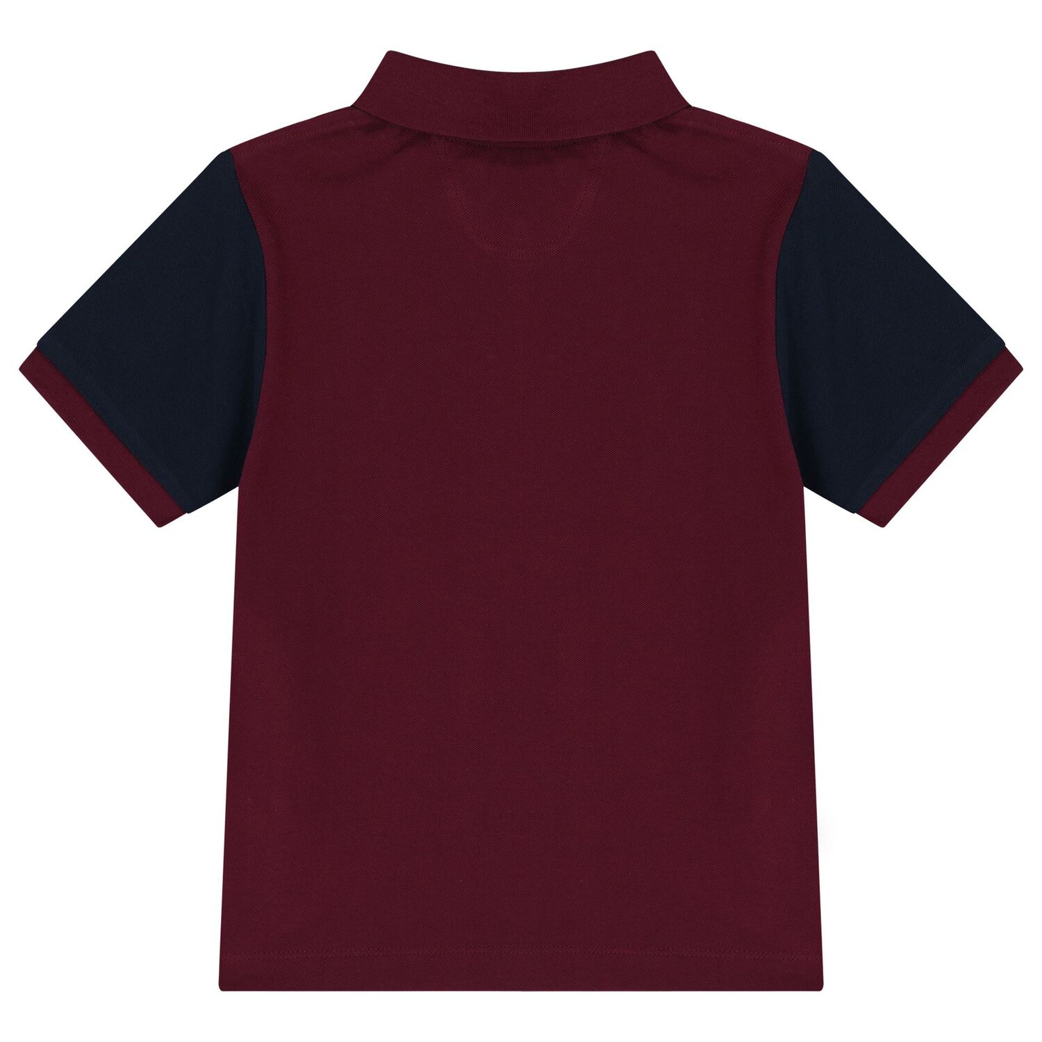 Boys Burgundy Logo Polo Shirt, 1, hi-res