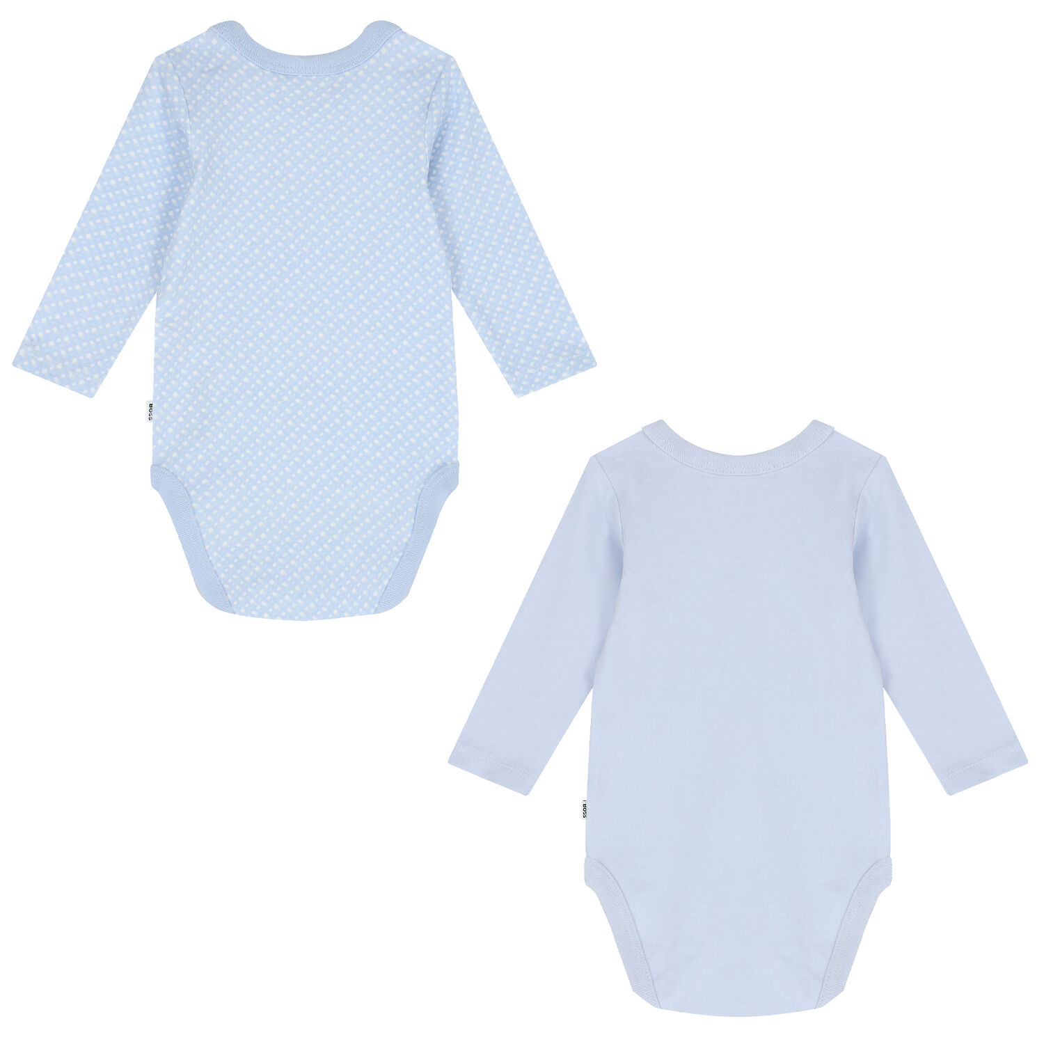 Baby Boys Blue Logo Bodysuits ( 2 Pack ), 1, hi-res image number null