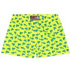 Boys Neon Yellow Sharks Swim Shorts, 1, hi-res