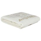 Ivory & Gold Logo Baby Blanket, 1, hi-res