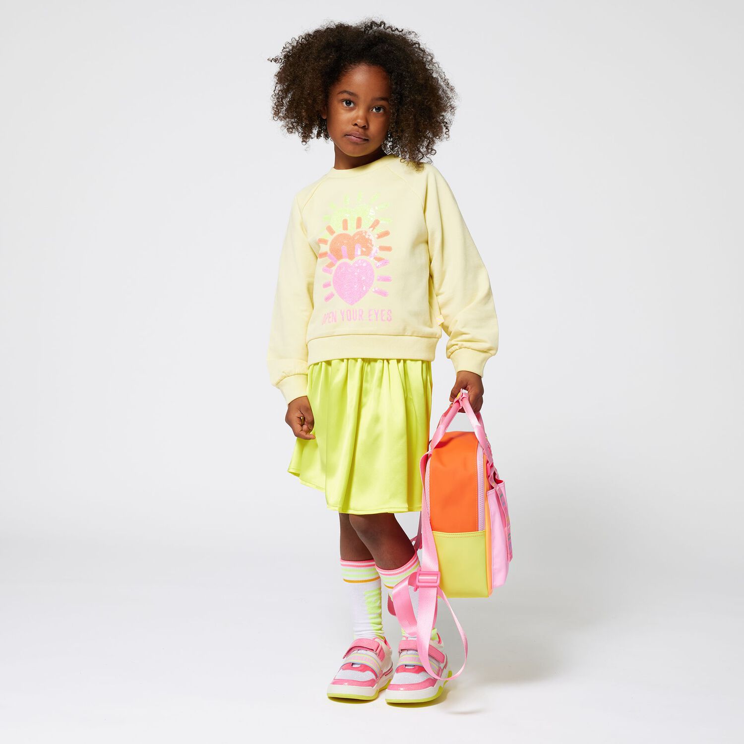 Girls Pink & White Logo Socks ( 2-Pack ), 1, hi-res image number null