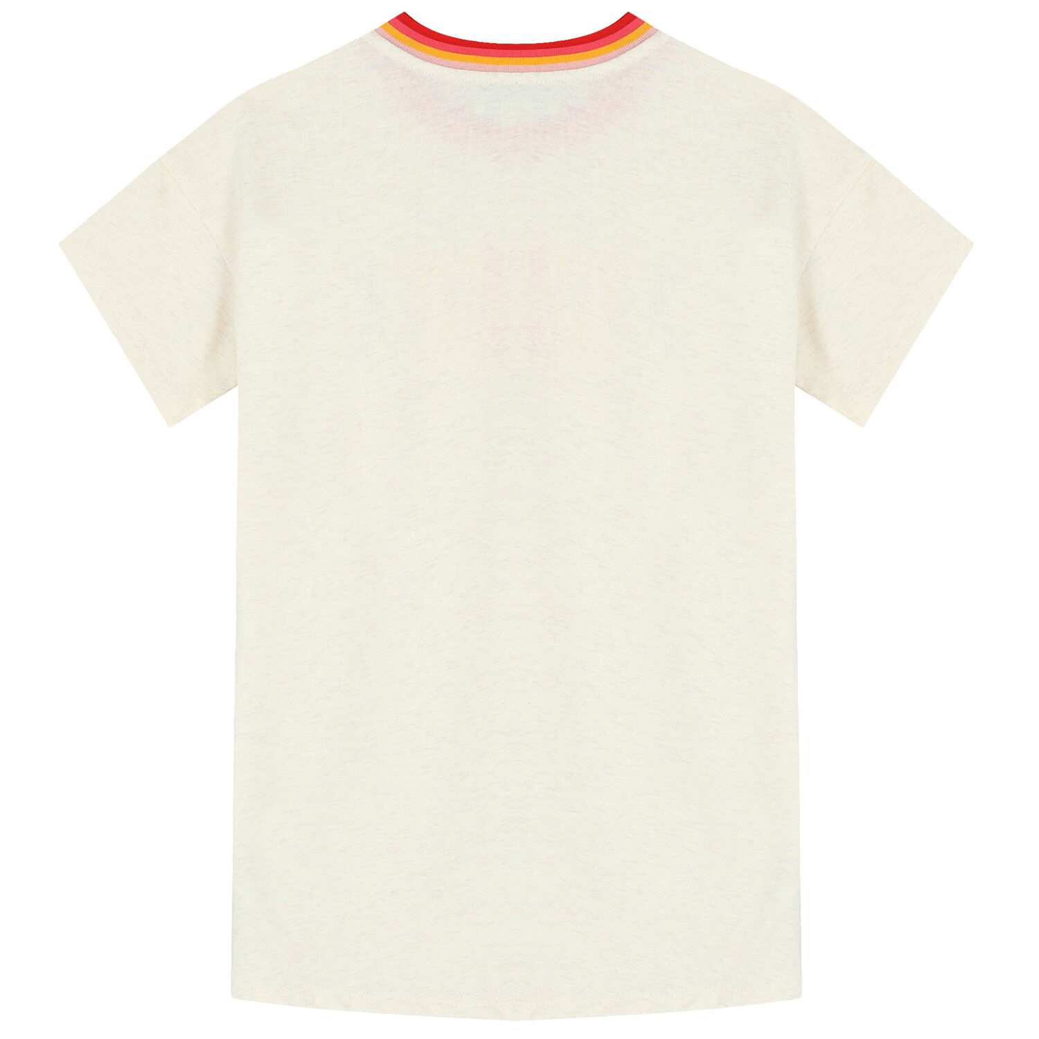 Girls Beige Logo Dress, 1, hi-res