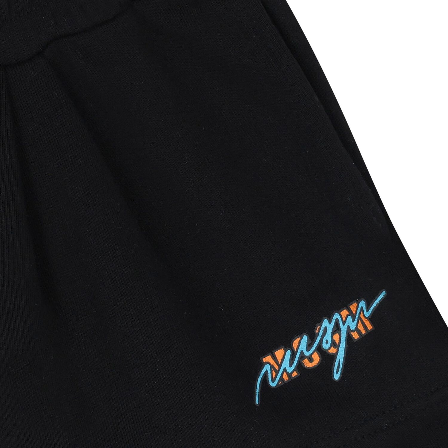 Girls Black Logo Shorts, 1, hi-res