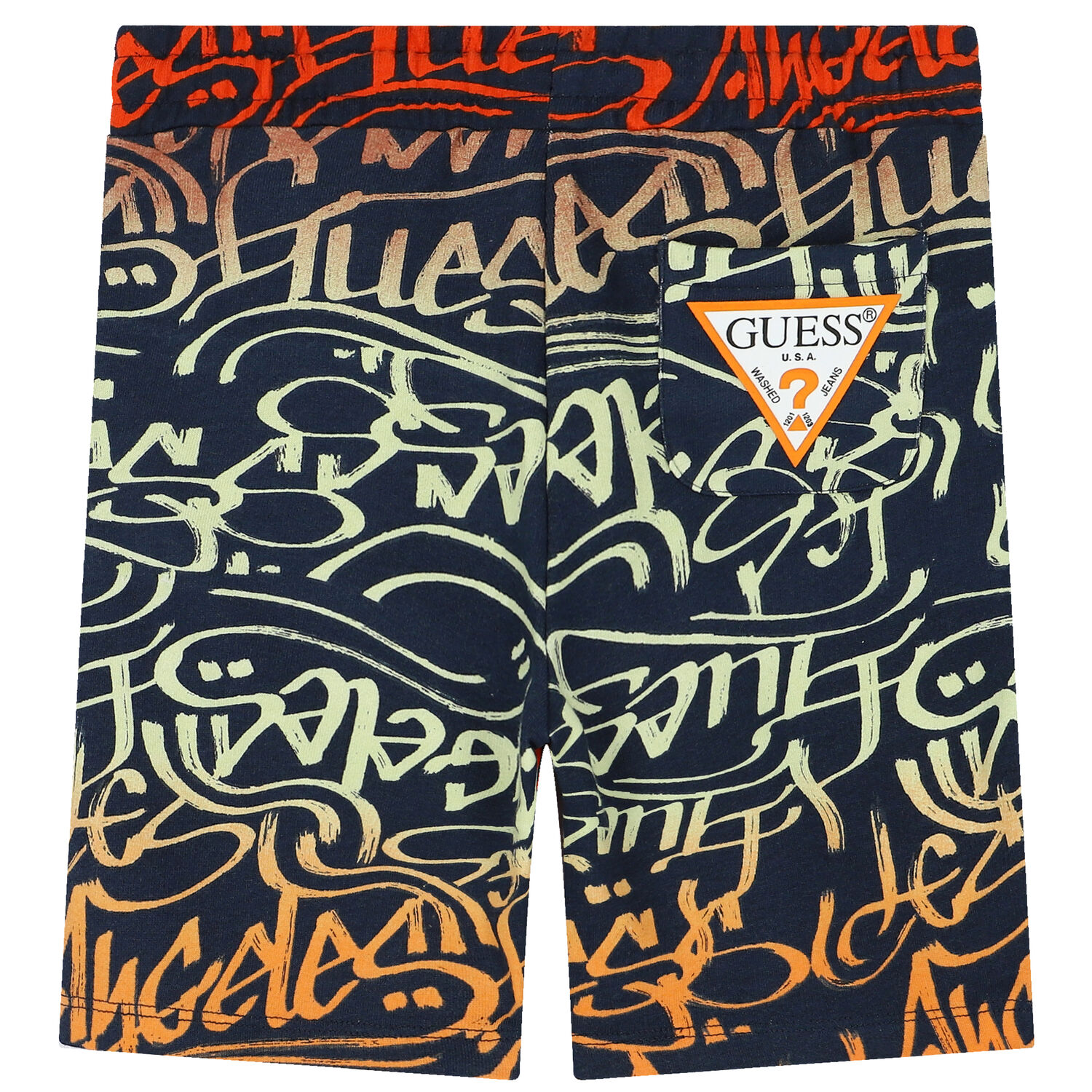 Boys Navy Blue Logo Shorts, 2, hi-res image number null