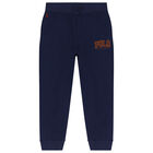 Boys Navy Blue Logo Joggers, 2, hi-res