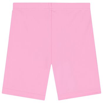 Girls Pink Logo Softskin Cycling Shorts , 1 Girls Pink Logo Softskin Cycling Shorts