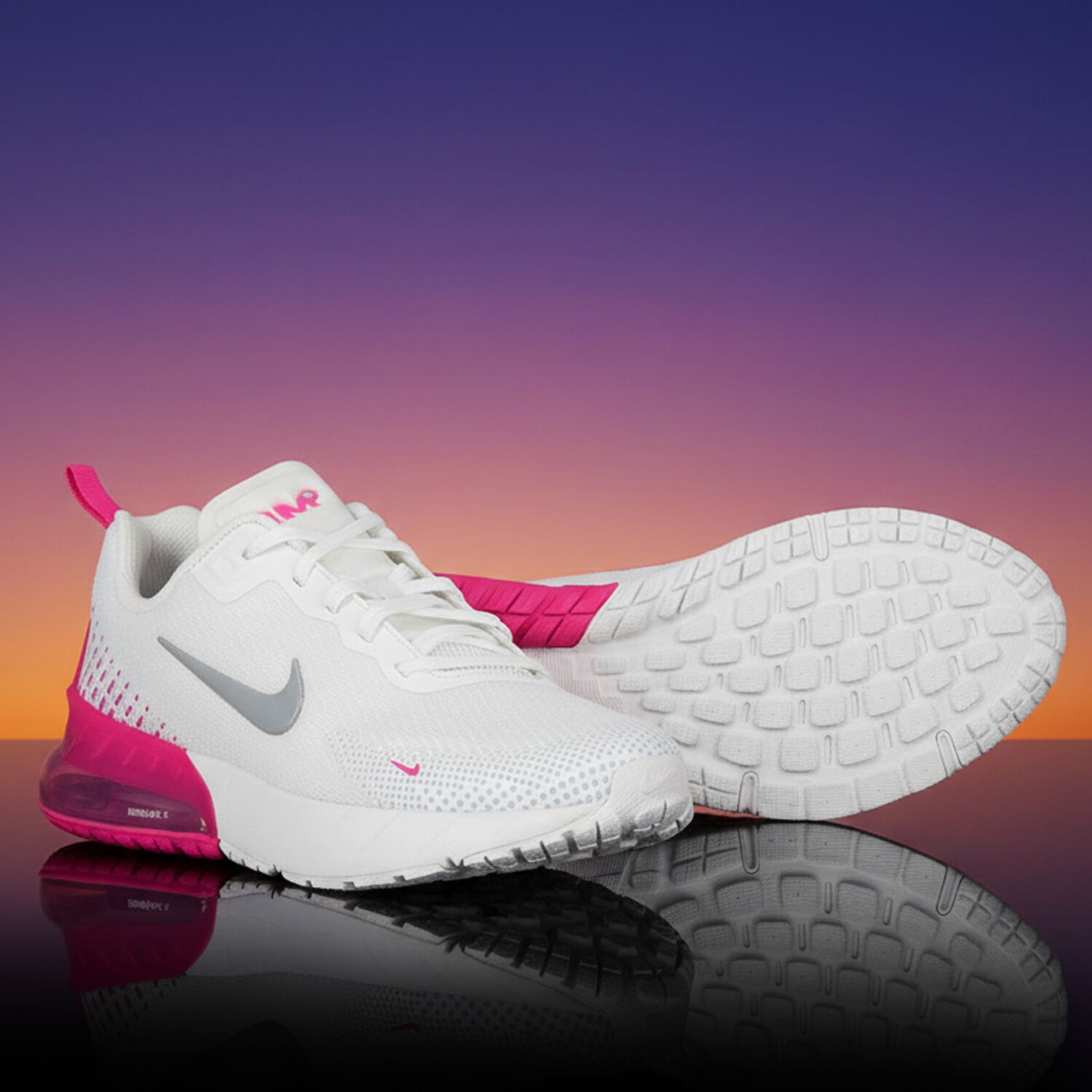 Girls White & Pink Air Max Phoenix Trainers, 2, hi-res