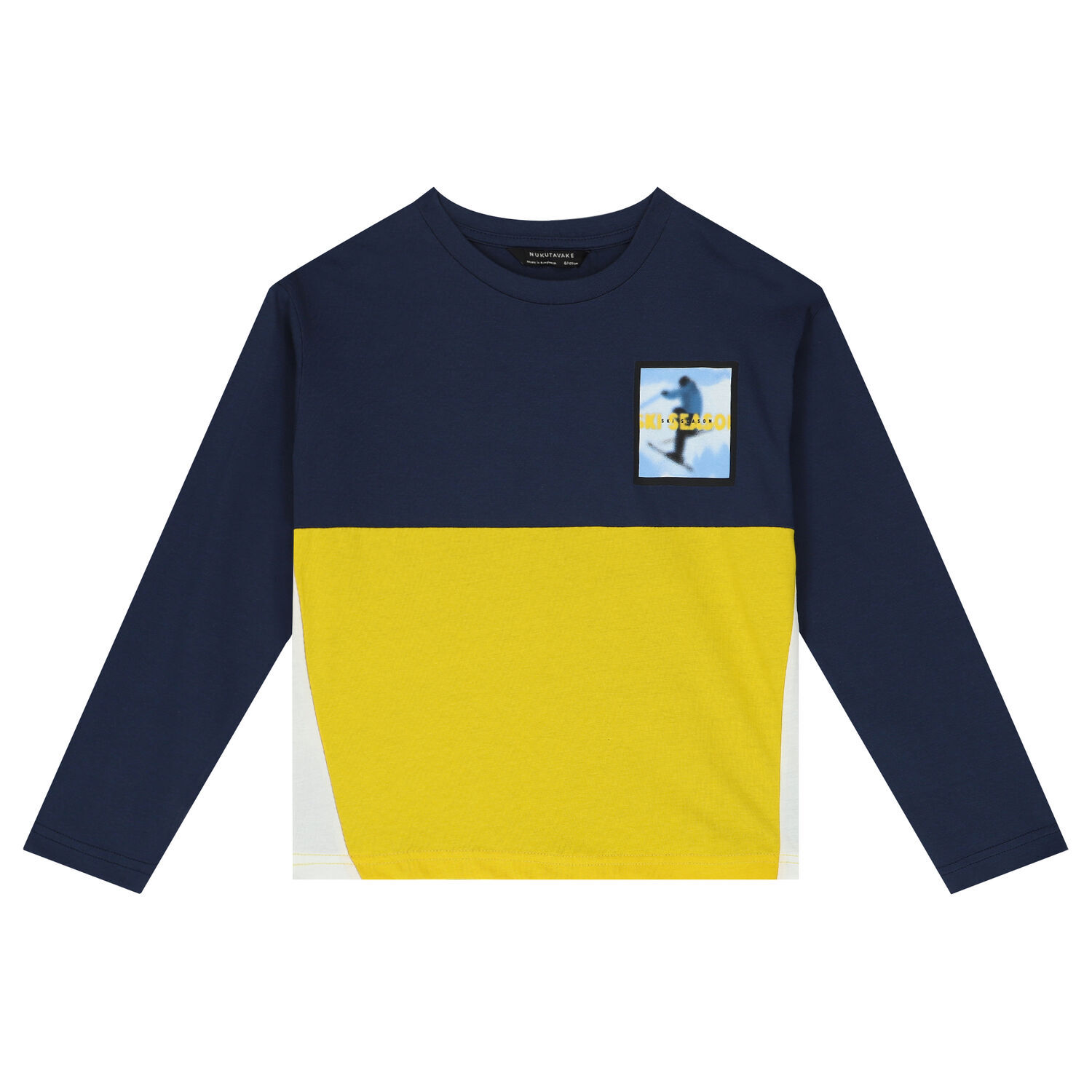 Boys Blue, Yellow & Black Long Sleeve Top ( 2-Pack ), 1, hi-res image number null