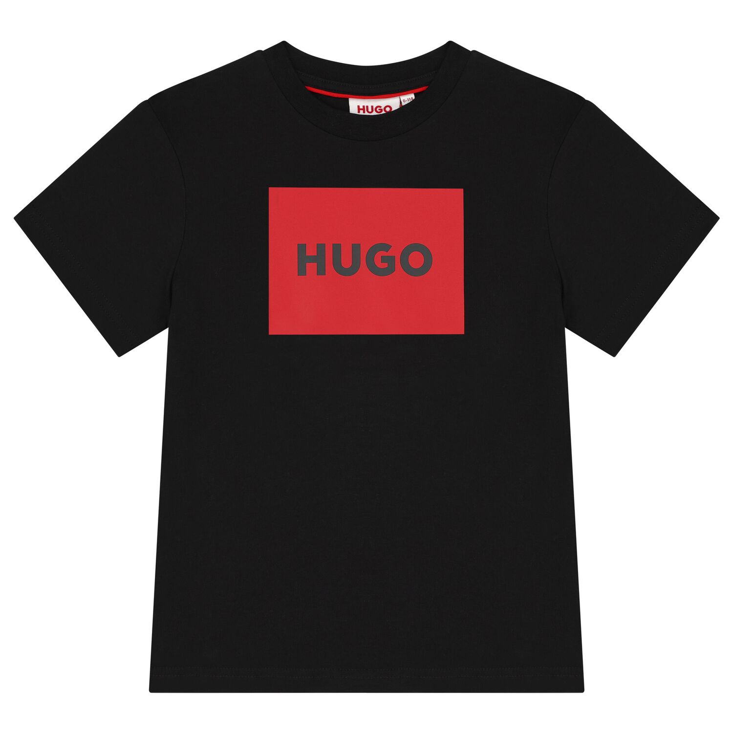 Boys Black Logo T-Shirt, 1, hi-res