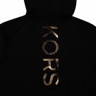 Girls Black Logo Zip Up Top, 1, hi-res