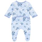 Baby Boys Blue Logo Babygrow, 1, hi-res