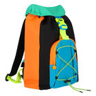 Boys Black, Neon Green & Neon Orange Backpack, 1, hi-res