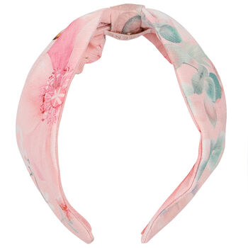 Girls Pink Floral Headband