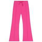 Girls Pink Flared Leggings, 2, hi-res