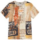 Boys Beige Logo T-Shirt, 1, hi-res