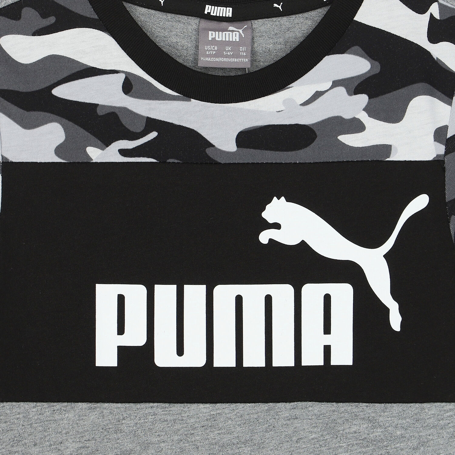 Boys Black & Grey Logo T-Shirt, 1, hi-res