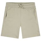 Boys White & Green Shark Shorts Set, 3, hi-res